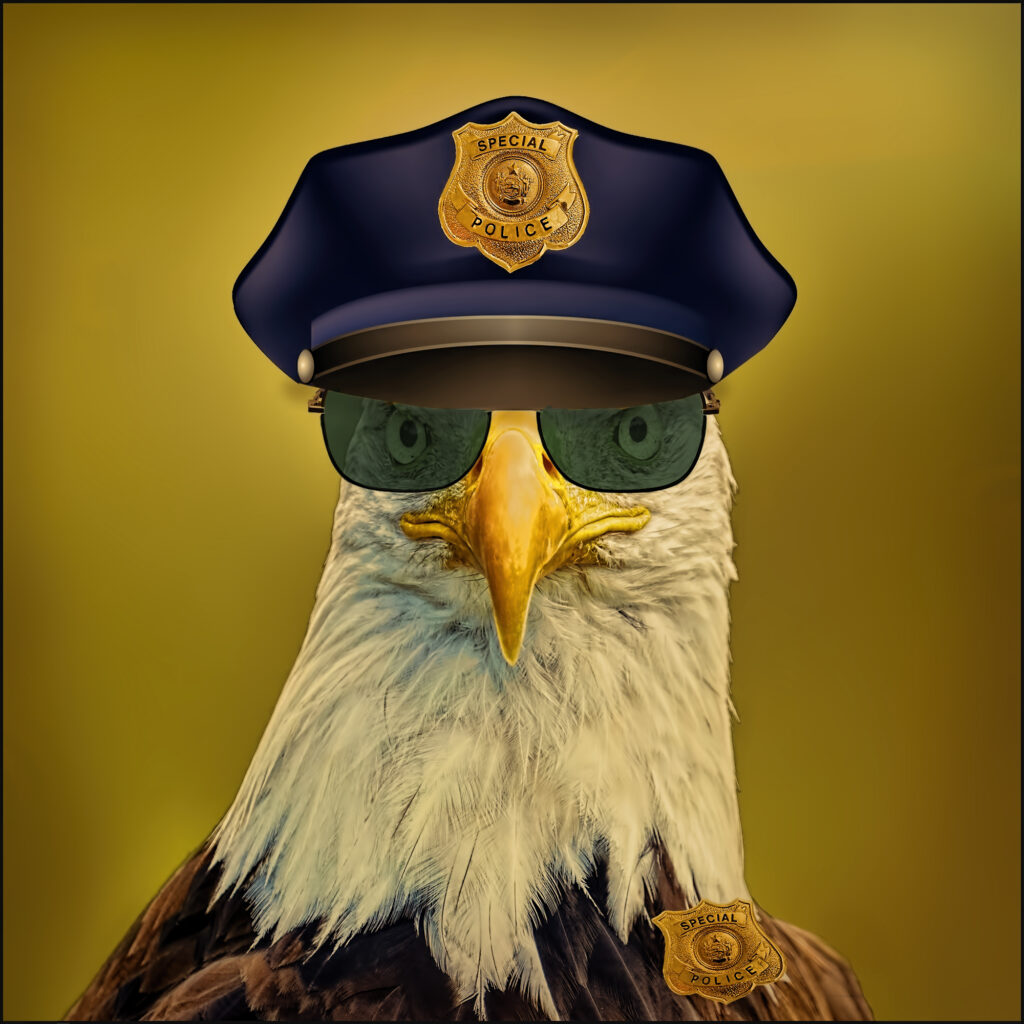 JustUsBirds Eagle Cop