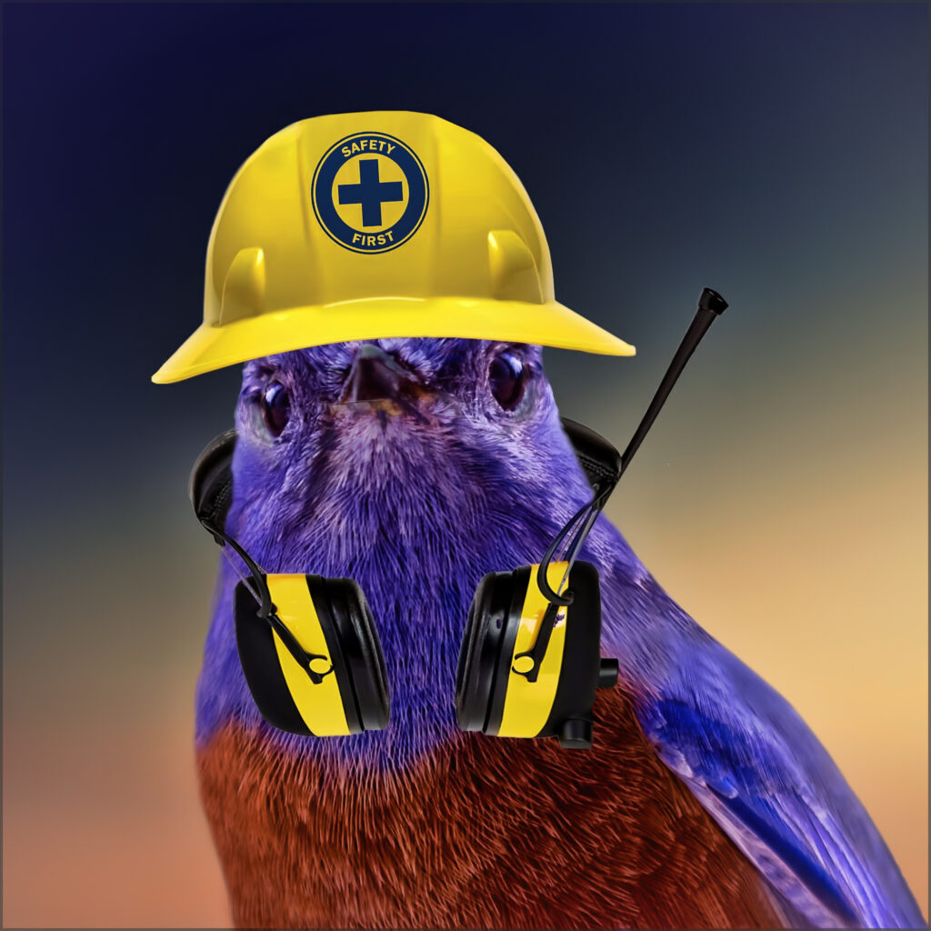 JustUsBirds Bluebird Hard Hat